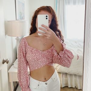 Pink Polka Dot Blouse